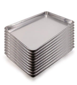 PACK 10 BANDEJAS ALUMINIO 40x60x5 cm
