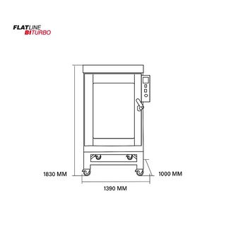 HORNO CONVECTOR A GAS FLATLINE 8 BANDEJAS
