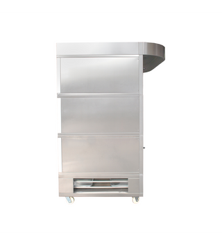 HORNO DE PISO MODULAR 3 CÁMARAS 9 BANDEJAS 40X60 + CAMPANA + RACK 45 CM