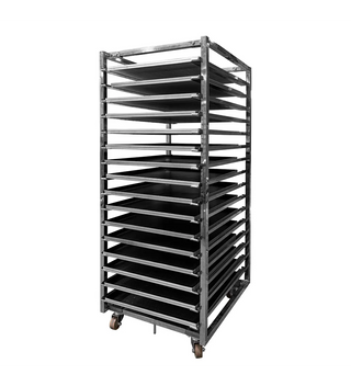 CARRO BANDEJERO CON BANDEJAS ACERO INOX. 5868