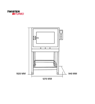HORNO CONVECTOR A GAS TWISTER 5 BANDEJAS