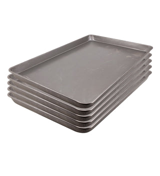 PACK 5 BANDEJAS ALUMINIO 40x60x4 cm