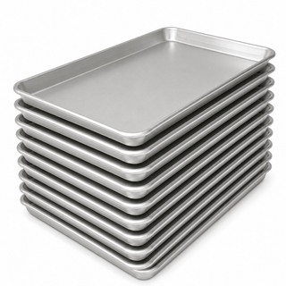 PACK 10 BANDEJAS ALUMINIO 40x60x3 cm