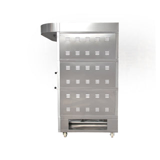 HORNO DE PISO MODULAR 2 CÁMARAS 6 BANDEJAS 40X60 CM + CAMPANA + RACK 75 CM