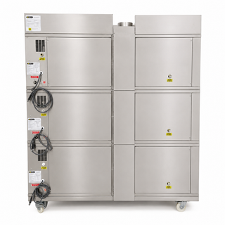 HORNO DE PISO MODULAR 3 CÁMARAS 9 BANDEJAS 40X60 + CAMPANA