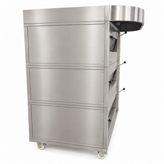 HORNO DE PISO MODULAR 3 CÁMARAS 9 BANDEJAS 40X60 + CAMPANA