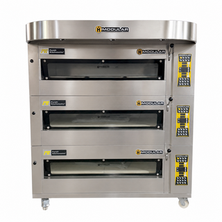 HORNO DE PISO MODULAR 3 CÁMARAS 9 BANDEJAS 40X60 + CAMPANA
